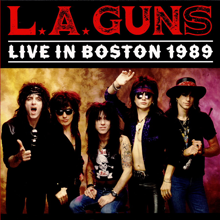 LA Guns LP Live in Boston 1989 front cover